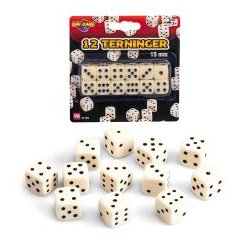 Terninger 12stk p kort