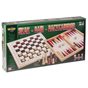 Skak - dam - backgammon