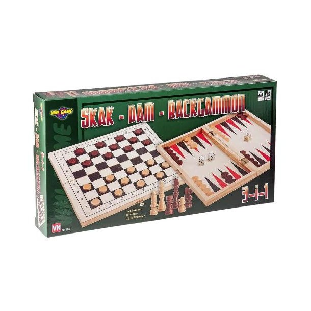 Skak - dam - backgammon