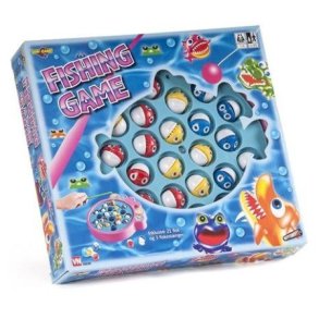 Fishing Game - 21 fisk + 3 fiskestnger