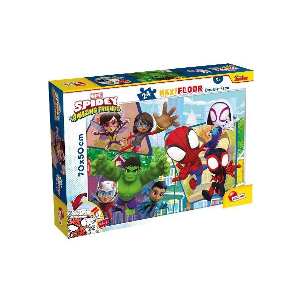 K�MPE gulvpuslespil med Spidey and Friends