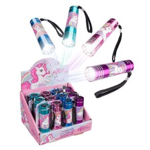 4-Girls alu lygte med enhj�rninger 9led