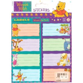 Peter Plys Selvklbende Bogetiketter 8stk