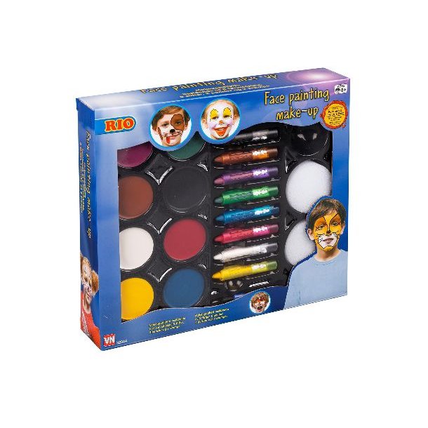 Ansigtsmaling s�t med stifter og palletter