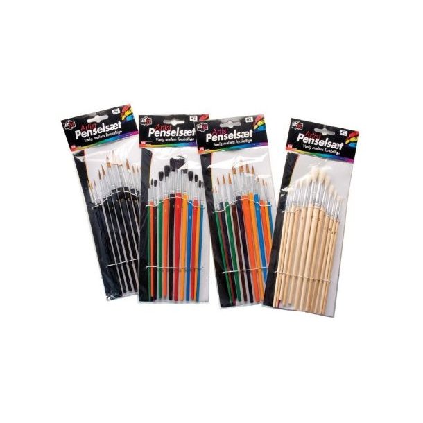 Artpro 12 stk. Penselst 4 ass.