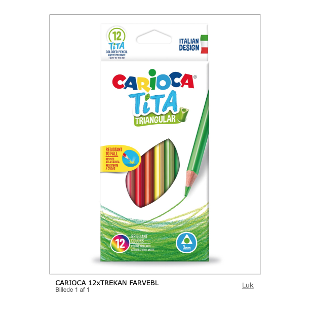 CARIOCA Farveblyanater 12 stk.