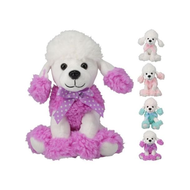 PUDDELHUNDE BAMSE 20CM SIDDENDE 4 ASS