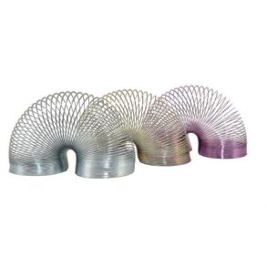 Gende fjeder i farverigt metal - assorteret