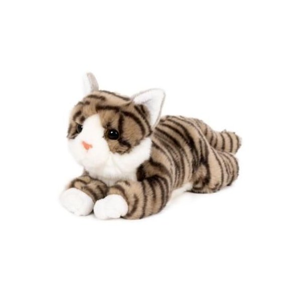 Kat liggende 25 cm gr�stribet