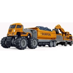 KLX die-cast Dumper med dobbelt h�ngere