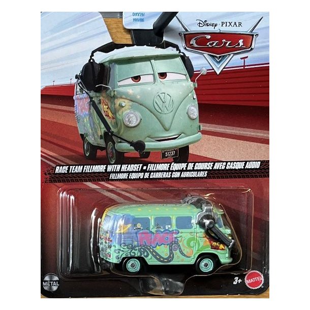 Disney Pixar Cars - Racerfillmore med heads�t