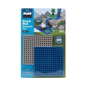 Plus Plus - Blue/Gray Baseplates