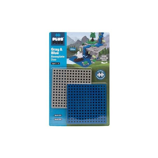 Plus Plus - Blue/Gray Baseplates