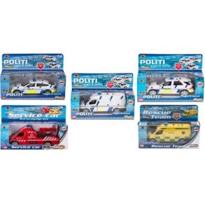 Rescue team vogn med lys/lyd - assorteret