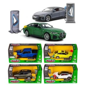 Elbil med ladestander og lys/lyd.