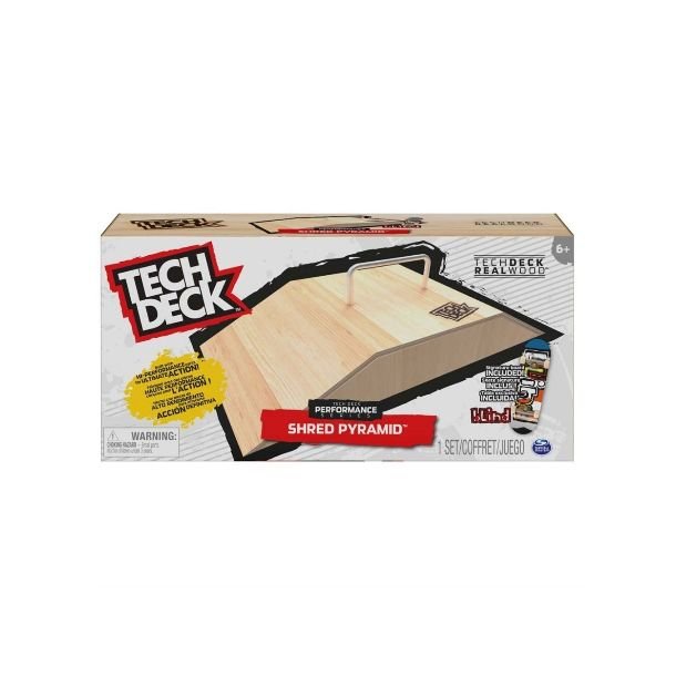 Tech Deck Shred Pyramid Wood Funbox Ramp