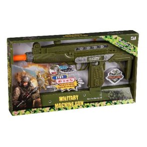 Militr machinegun med lys og lyd