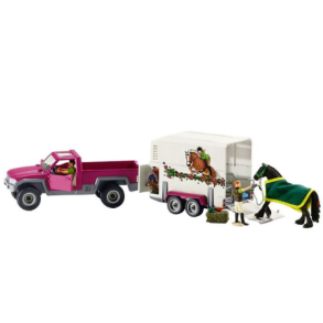 Schleich pickup with horse box