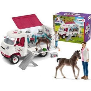 Schleich Mobile Vet with hanoverian foal