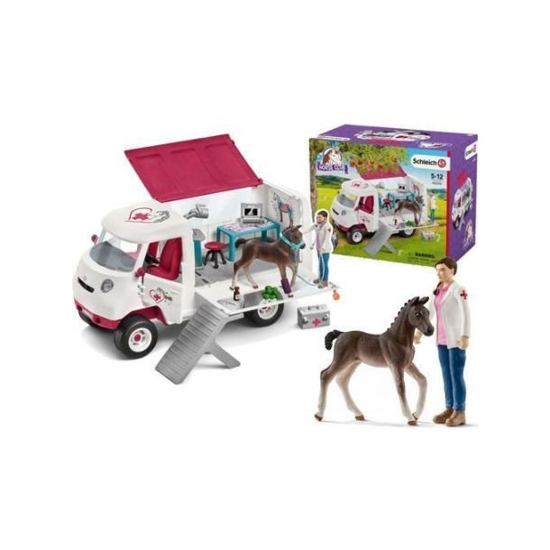 Schleich Mobile Vet with hanoverian foal