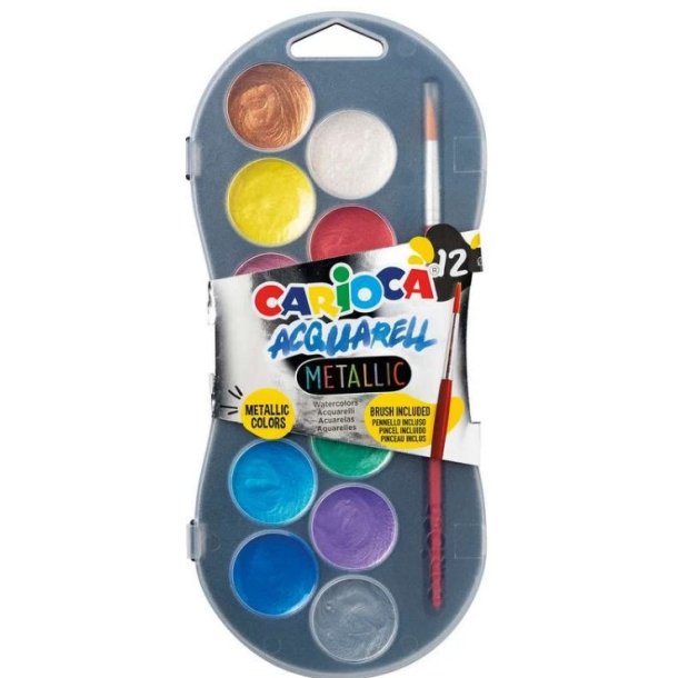 aquarell vandfarver med pensel - Metallisk
