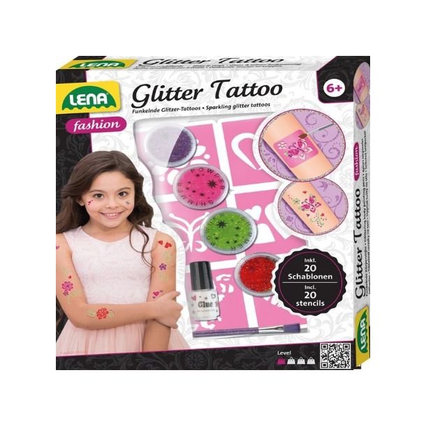 Glitterr Tatoveringer inkl. 20 designs