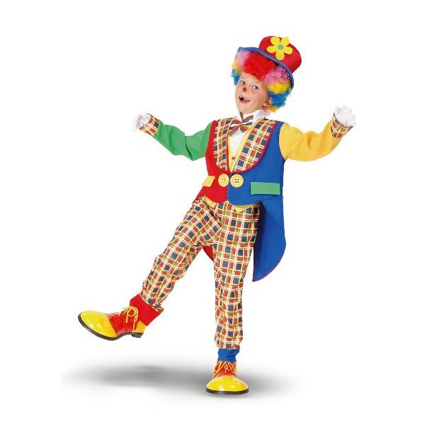 Klovnedragt str. 120cm - 4-6 �r