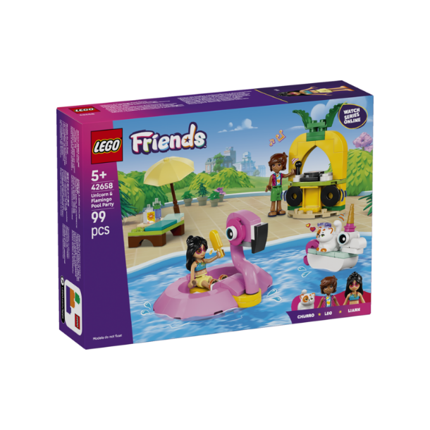 LEGO Friends Poolparty med enhjrning og Flemingo