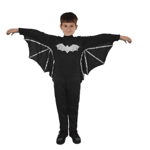Flagermusdragt med vinger str. 140 cm 7 til 9 r