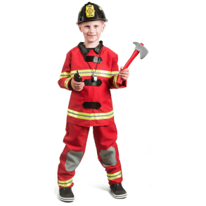 Brandmand kostume 120 cm 4/6 r