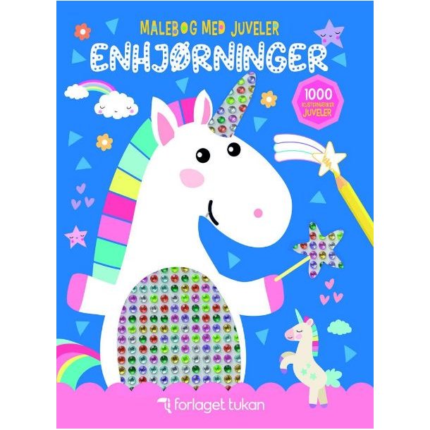 Malebog med juveler: Enhj�rninger