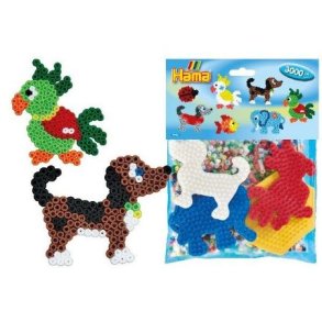 Hama Midi Pose - 4 stiftplader + 3000 Perler