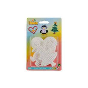 Hama Midi Stiftplade 3-pak: Juletr, Hjerte, Pingvin