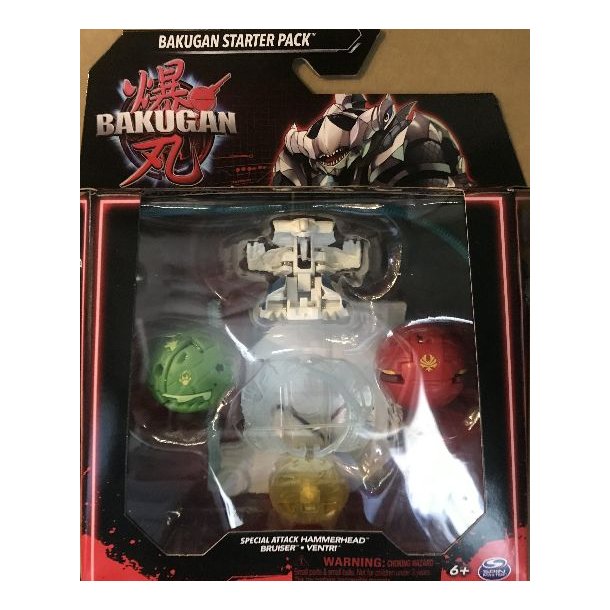 BAKUGAN starter pack - Hammerhead, Bruiser, Ventri