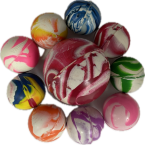 Hoppebold 10-pak blandede strrelser