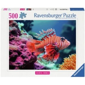 Ravensburger puslespil - 500 brikker med Rd fisk