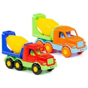 POLESIE Lastbil med cementblander 20,2x8,3x11,8cm ass.