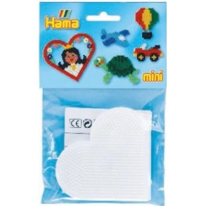 Hama - Mini hjerte Stiftplade 2stk