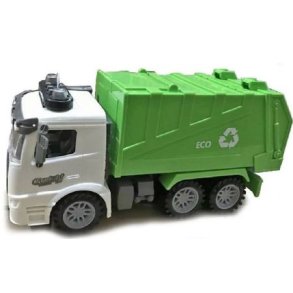 CONTRUCK Skraldebil lukket med lys og lyd 1:14 grn