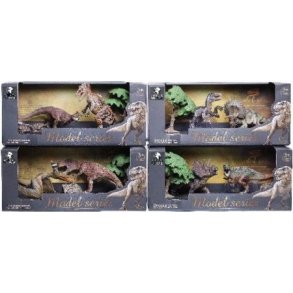 Dinoer med planter assorterede