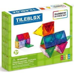 Tileblox Regnbue 20 dele st