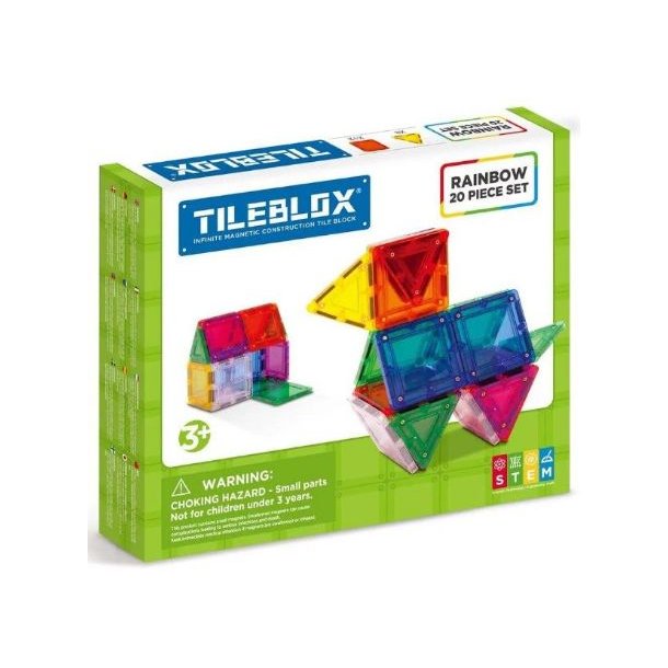 Tileblox Regnbue 20 dele st