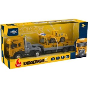 KLX die-cast Truck med anh�nger + bulldozer - lyd/lys