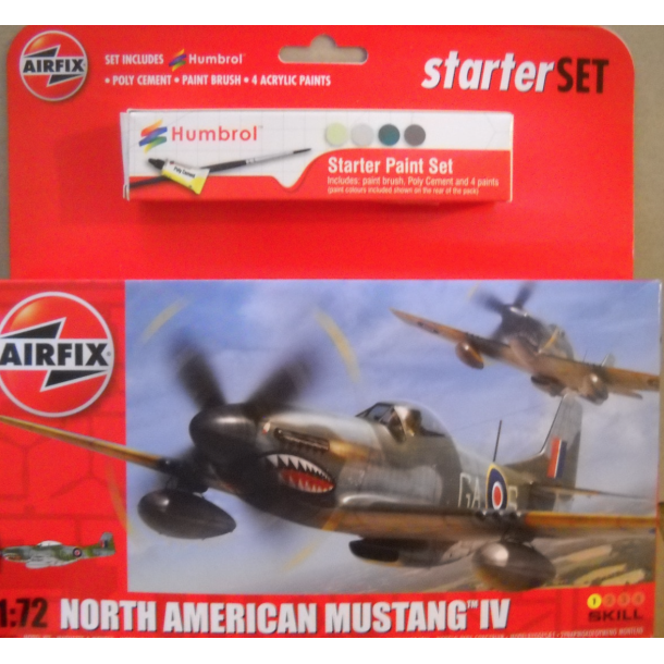 Airfix  starter set 1:72 north american mustang flyver