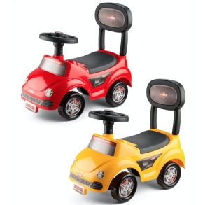 Buddy g- og krevogn sportsbil gul