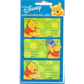 Peter Plys Klistermrker Bogetiketter