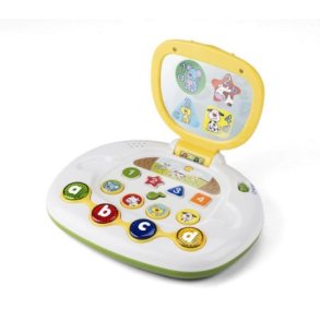 Interaktiv laptop m. tale, musik og lyd