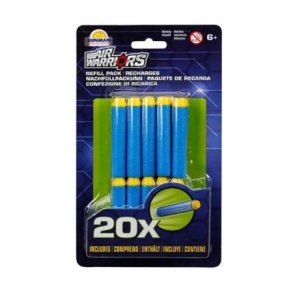 Air Warriors Refill Skum Pile 20stk