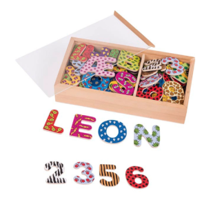 Magnetisk Alfabet og Tal m. mnstre - 88 dele