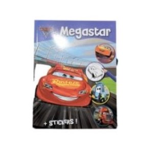 Disney Megastar Malebog + stickers - Pixar Cars 3